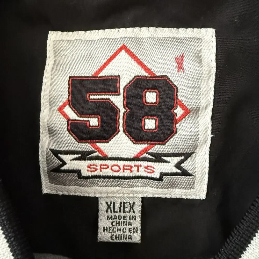 Ohio State Buckeyes 58 Sports Mens XL Pullover Windbreaker Jacket Jersey-Lined
